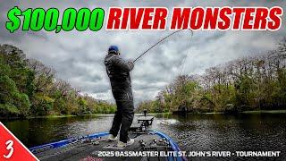 Fishing for $100,000 RIVER MONSTERS - 2025 Bassmaster St. John's River (Tournament) UFB S5E3