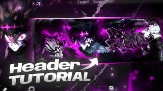 How To Make Anime Header | Easy Anime Header IbisPaintX Tutorial #animeheader #asta #gfx