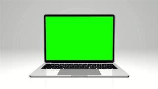 4K Green Screen Free - OPENING LAPTOP w/ Green Screen