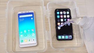 Xiaomi Redmi 5 Plus vs iPhone X - WATER Test!