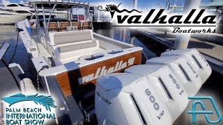 Valhalla Powerboats NEW V-46 Center Console powered by Quad Mercury Verado V12 600s at PBIBS 2021