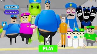 Police Family Escape (SCARY OBBY) All Morphs Unlocked Police Girl, Prisoner, Dragon Gameplay #obby