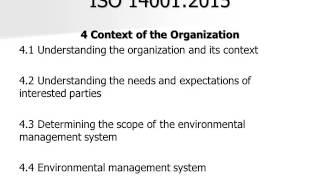 ISO 14001:2015 Presentation