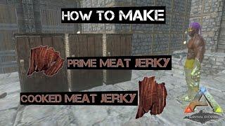 How to Make Cooked & Prime Meat Jerky Ark Mobile | Recipes | Gameplay Guide