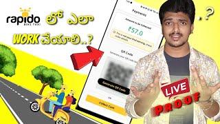 how to work rapido captain taxi in Telugu 2024 how to join rapido bike taxi online apply rapido job