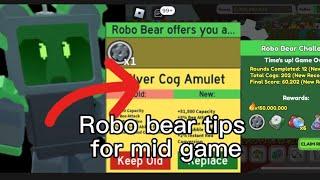 How to get past round 5-10 robo bear challenges for mid game players (bee swarm simulator) |roblox