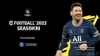 eFootball 2022 SEASON 2 DARK Edition Menu for PES 2021 by PESNewupdate