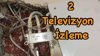 Tek kablo üzerinden 2 tv izlenebilirmi  merkezi sistemde 2 tv izleme