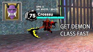 HOW TO GET DEMON CLASS FAST IN WORLD ZERO (ROBLOX)