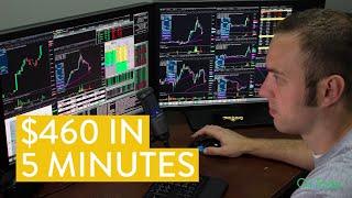 [LIVE] Day Trading | How I Made $460 in 5 Minutes (from start to finish...)