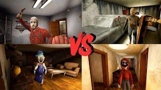 Rod vs Grandpa vs Jeff vs Alvaro visitor in Psychopath hunt