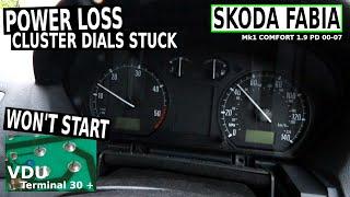 SKODA FABIA Power Loss, Dash cluster Failure , Won't Start Mk1 1.9 PD 00-07