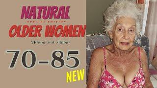 [4K] REAL Older Women over 71 to 85  [2025] | Dresses and Lingerie Outfit for NATURAL Senior Woman