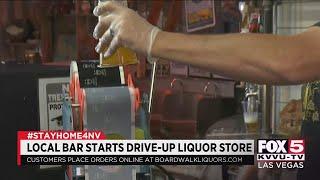 Downtown Las Vegas bar starting drive-thru