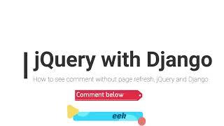 Django get comment without page refresh using jQuery Ajax #2