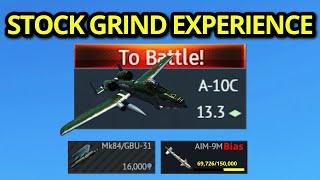 MY AMAZING A-10C STOCK GRIND EXPERIENCE (most broken in War thunder?)