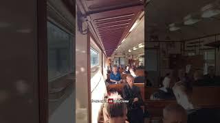 Ретропоезд «Лахта» #транспорт #поезд #train