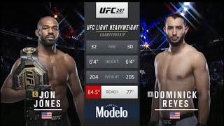 Jon Jones vs Dominick Reyes | UFC 247 Full Fight HD |