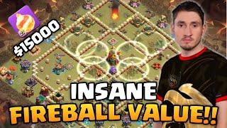 INSANE Fireball Against #1 Team in $15,000 tournament (Clash of Clans)