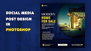 Real Estate poster design tutorial | Photoshop Tutorial