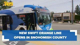 New public transit Swift Orange Line opens in Snohomish County