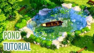 How to make a Realistic Pond / The Sims 4 Base Game / Как построить пруд / Симс 4 Базовая игра