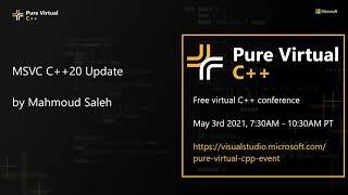 MSVC C++20 Update with Mahmoud Saleh