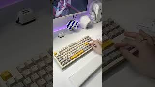 AKC087 Keyboard immersive unboxing and typing video ~ #keyboard #ajazz #gamingsetup #mechkeys