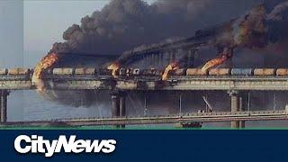 Crimea bridge blast damages Russian supply route to Ukraine