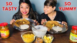 Aaloo Ka Paratha And Boondi Raita | ​⁠@YashalsMukbang