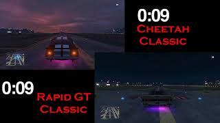 GTA V : Rapid GT Classic VS Cheetah Classic Insane drag Race (Time)