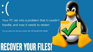 Boot to a Linux CD or Flash Drive to Recover Your Files from Your Windows PC