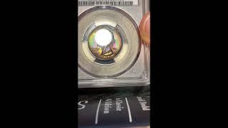 Toner Tuesday - Rainbow Toned Washington Quarter!