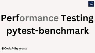 python code performance test  - pytest benchmark