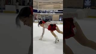 Cool stops to learn as an ice skater #skating #hockey #skate #iceskating #figureskating