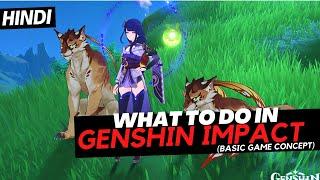 [Hindi] What To Do In Genshin Impact (Basic Concept) - Genshin Impact India