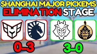 DIAMOND Shanghai Major ELIMINATION STAGE PICKEMS (CS2 Perfect World Major Predictions)