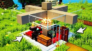 Small Modern House in Minecraft: Timelapse