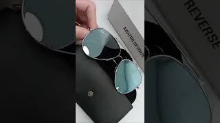 UNBOXING AND TRY ON | RAY-BAN AVIATOR REVERSE | RBR0101S 003GA | MIRROR LENS