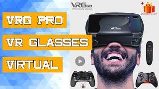 VRG Pro VR Glasses Virtual Reality Headset Devices Viar 3D Helmet Goggles Lenses Smart Smartphone Ce