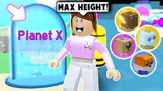 I GOT TO MAX HEIGHT ON JETPACK SIMULATOR! PLANET X... (Roblox)