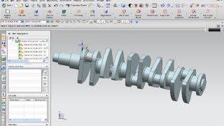 11.2  Kurbelwelle -  Crankshaft - Siemens NX 8 Training - Method - Extract  body