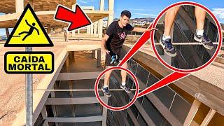 PARKOUR en un HIERRO COLGANTE...️NO IMITAR️