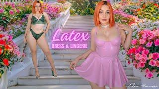 Alexis tries LATEX DRESS  & LINGERIE (feat. Elin Harness)