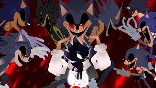 Dark Sonic vs Lord X {Stick Nodes}