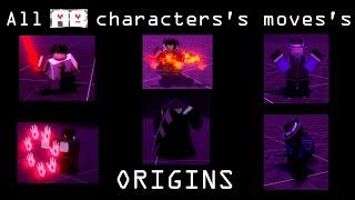 *ALTERNATE BATTLEGROUNDS: All characters's move's origins