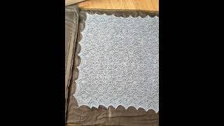 Хустка мохерова ажурна 1,60х 1,00 м ручної роботи продаю #knitting #knittedfashion #handmade #knit