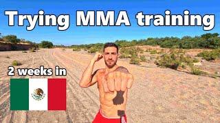 Trying MMA training in the Mexican desert #bootcamp #combat360x #mmatraining #boxing #trainingcamp