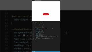 Animated Button Using HTML & CSS  #css #cssanimation #shorts #webdesign #coding #json