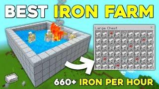 Easiest Iron Farm In 2025 MCPE. Minecraft tutorial video (1.21+ version) #minecraft